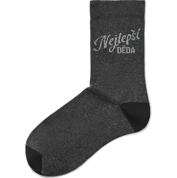 Oblečení a móda Vlnka Dárkové bavlněné ponožky Nejlepší děda velikost ponožek 47-50