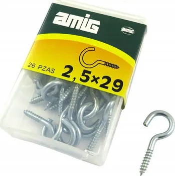 Vrták Šrouby do dřeva Amig 2,5 x 29 mm, 26 ks