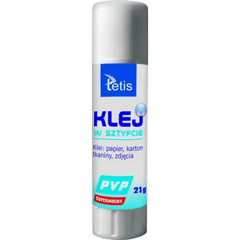 Průmyslové lepidlo Lepidlo v tyčince Tetis PVP 21g transparentní (bezbarvé)