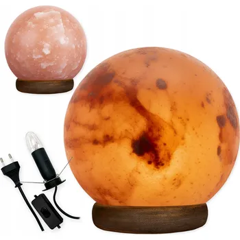 Solná lampa Himalájská solná lampa 3-4 kg KOULE ionizátor vzduchu měsíc Luna