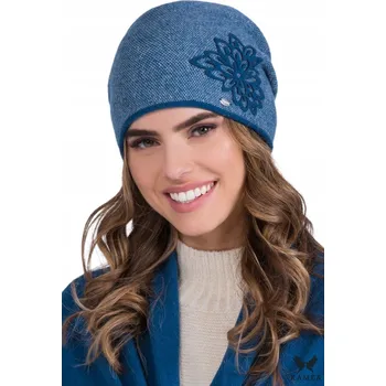 Čepice Kamea zimní čepice beanie modrá, univerzální velikost (54-60)
