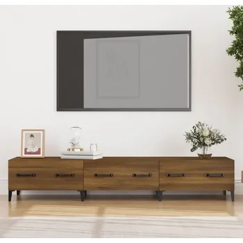 Televizní stolek vidaXL TV skříňka hnědý dub 150 x 34,5 x 30 cm kompozitní dřevo