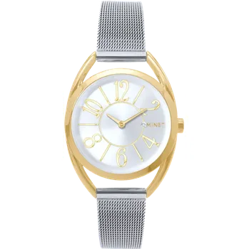 Hodinky MINET Stříbrno-zlaté dámské hodinky s čísly ICON Bicolor MWL5247 ( )