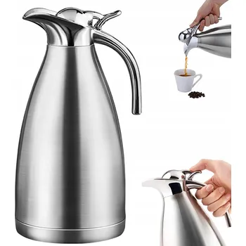 Termoska Termoska na nápoje z nerezové oceli 2L 2 l stříbrná