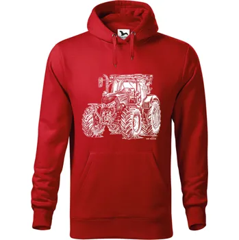 Pánská mikina Mikina - CASE Maxxum Barva: Červená (07), Velikost: S, Střih: Pánské