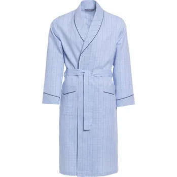 Dámský župan Bavlněný pánský župan RE-506 Modrý 1214 4XL