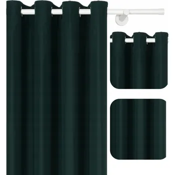 Obraz Závěs polozatemňovací s kroužky 140 cm x 240 cm