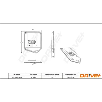 Hydraulický filtr Hydraulický filtr, automatická převodovka DRIVE+ DP1110.14.0035