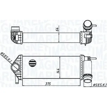 Chladič motoru Chladič turba MAGNETI MARELLI 351319205510