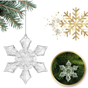 Vánoční ozdoba Sada vánočních ozdob ve tvaru vloček na stromeček, 12 ks