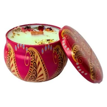 Svíčka Sojová svíčka v plechové dóze 150 ml - Růže