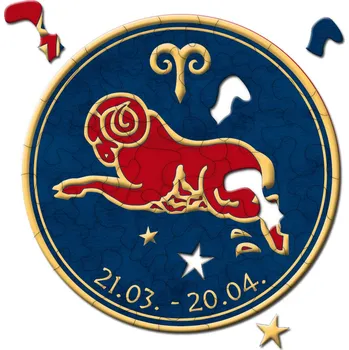 Puzzle CURIOSI Kulaté puzzle Zvěrokruh: Beran 33 dílků