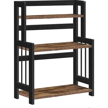 Kuchyňská police Vasagle Brazo 41 cm hnědý/černý