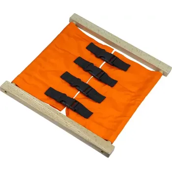 Dřevěná hračka Didaktická hračka Zapínací rám - Batohové zapínání