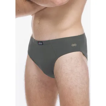 Slipy Gina Výhodné balení 5 kusů - Slipy nadměrné 71138P Barva/Velikost: tm. šedá, šedohnědá / 3XL/4XL