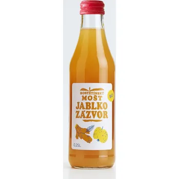 Limonáda Moštárna Hostětín Hostětínský mošt jablko zázvor BIO 0,25L