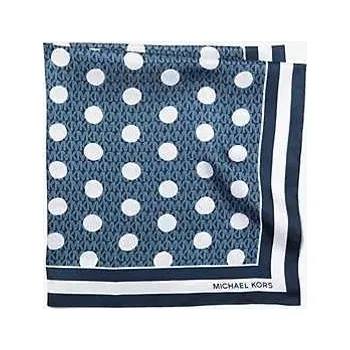 Šátek Michale Kors dámský šátek Polka modrý