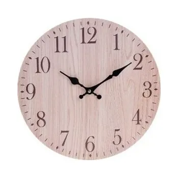 Hodiny Nástěnné hodiny Dream, pr. 34 cm, dřevo, přírodní