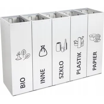 Odpadkový koš Odpadkový koš modulární nádoba na tříděný odpad Levanto Pro Deneb 5 komor 50L