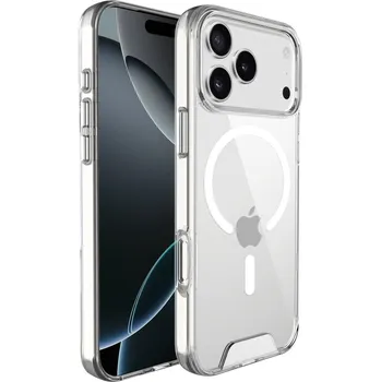 Pouzdro na mobilní telefon JP MagFit MagSafe obal s 1.2M SGS certifikátem, iPhone 17 Pro, průhledný