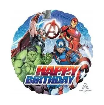 Balónek Fóliový balónek Amscan Avengers Happy Birthday 18"