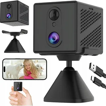 Zabezpečení domácnosti MINI BEZDRÁTOVÁ KAMERA VYSOKÉ ROZLIŠENÍ AUTOMATICKÉ NOČNÍ VIDĚNÍ 5GHZ