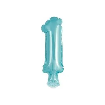 Balónek Fóliový balónek číslice 1 modrý 13 cm 1 Ks