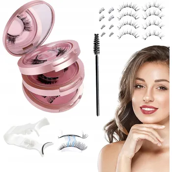 Péče o řasy a obočí Sada magnetických umělých řas, 8 párů magnetických umělých řas