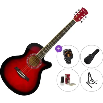 Akustická kytara Pasadena SG026C-38 SET Red Sunburst Akustická kytara Jumbo