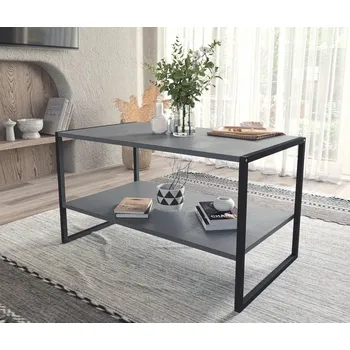 Konferenční stolek VerDesign DUREN 50*90 konferenční stolek, antracit/černá