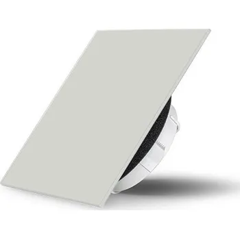 Ventil Air Design Glass Skleněný ventil Air Design čtvercový 1003M SILVER CLEAVISION - SKLO MAT 1003M Silver Clearvision 125 mm