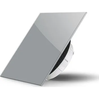 Ventil Air Design Glass Skleněný ventil Air Design čtvercový 9006 GREY METAL - SKLO LESK 9006 Grey Metal 125 mm