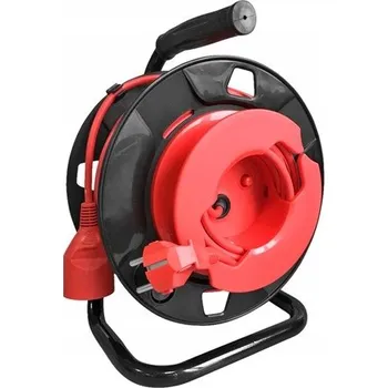 Napájecí kabel Prodlužovací Kabel bubnový 25m čtyři zásuvky naviják