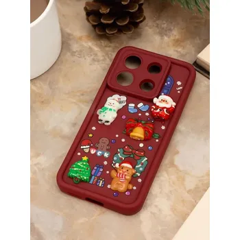 Pouzdro na mobilní telefon Sinsay - Vánoční pouzdro na Redmi Note 13, 13 Pro - červená - 488IT-33X - 488IT-33X-M