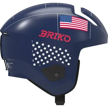 BRIKO VULCANO 2.0 USA MIPS Shiny Blue/White/Cardinal Red Velikost: S/53-54