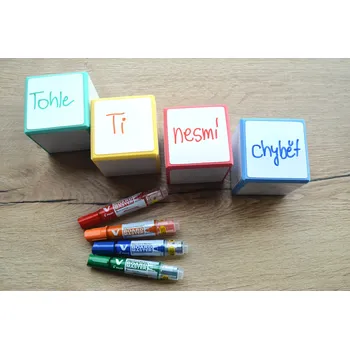 Hlavolam Contexta Kostka se stíratelnou plochou Barva kostky: červená