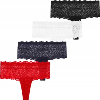 Kalhotky 4x Kalhotky Dámské kalhotky zakončené krajkou Sexy bavlněné MORAJ L