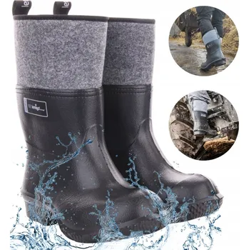 Pracovní obuv VELMI LEHKÉ HOLÍNKY HOLÍNKY GUMOVÉ HONOKY PLSTENKY EVA PĚNA BOZP 48