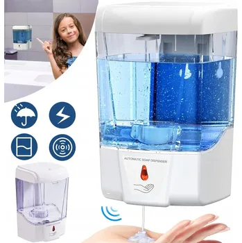 Dávkovač mýdla DÁVKOVAČ AUTOMATICKÝ DÁVKOVAČ MÝDLA, GELU A DEZINFEKCE 700ml BÍLÝ