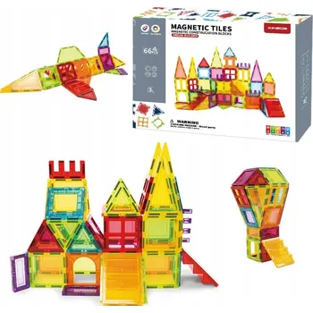 ostatní stavebnice Magnetická stavebnice Dream Builder 66ks sada - Magnetic Tiles