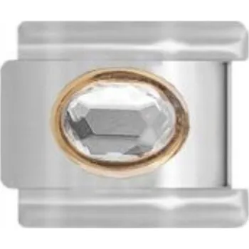 Přívěsek Přívěsek na náramky Złocisto Nomination bílý křišťál