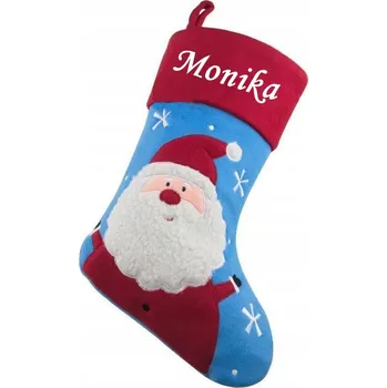 Vánoční dekorace Vánoční punčocha dekorace na krb dárek jméno ozdoba Mikuláš vánoční stromek