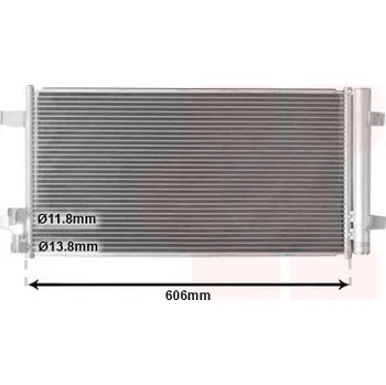 Klimatizace automobilu Kondenzátor, klimatizace VAN WEZEL 58015707