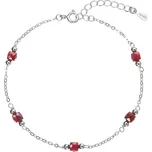 Stříbrný náramek s granáty 13111.3