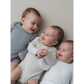 Kojenecký body Sinsay - Žebrované žerzejové body 3 pack - bílá - WJ062-00X - WJ062-00X-74