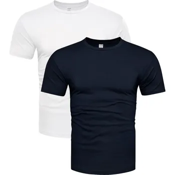 Pánské tričko Recea Pánská sada triček Hune bílo-tmavě modrá XL