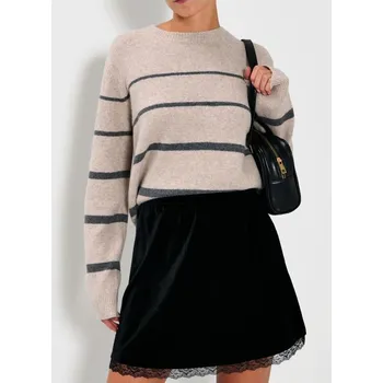 Dámský svetr Sinsay - Pruhovaný svetr - béžová - 891HK-08P - 891HK-08P-XL