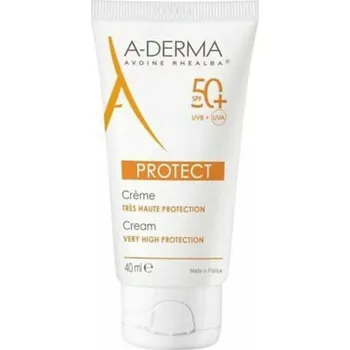 Přípravek na opalování A-Derma Protect Fragrance-Free Sun Cream ( suchá pleť ) SPF 50+ - Ochranný krém 40 ml