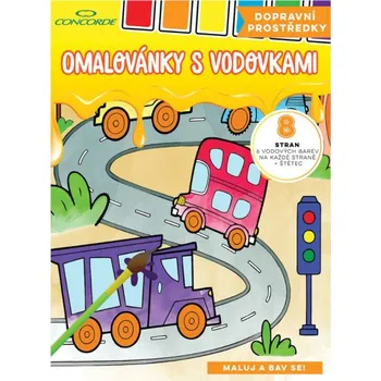 omalovánky CONCORDE Omalovánky s vodovkami Dopravní prostředky A4