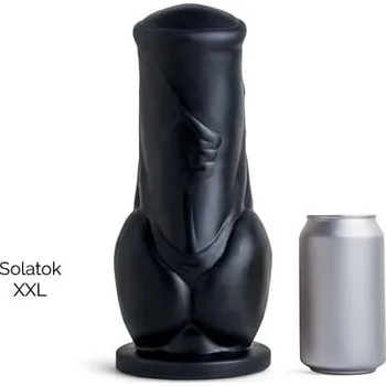 Dildo Mr. Hankey’s Toys Solatok XXL, prémiové silikonové dildo s Vac-U-Lock 29,5 x 7,6–11,7 cm